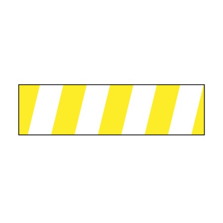 Nevs Mini - Striped Flag - White w/Yellow - 3/16" x 1" NEV40013